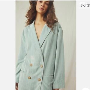 Free people small Daria crinkle crinkle velvet blazer